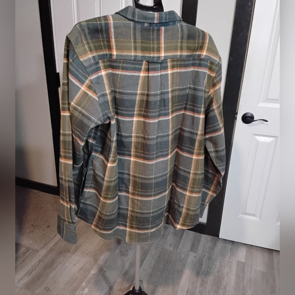 NWT Orvis Mens Green Plaid Button-Up Heavy Weight Flannel Shirt SIZE XL - Picture 5 of 8